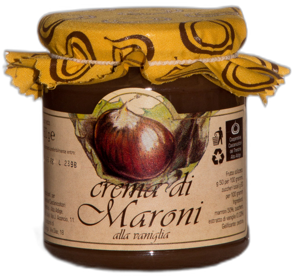 Crema di maroni alla vaniglia 360 g Crema di maroni alla vaniglia 360 g - crema dolce ai marroni con vaniglia